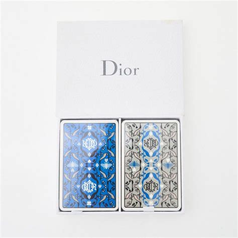 christian dior playing cards